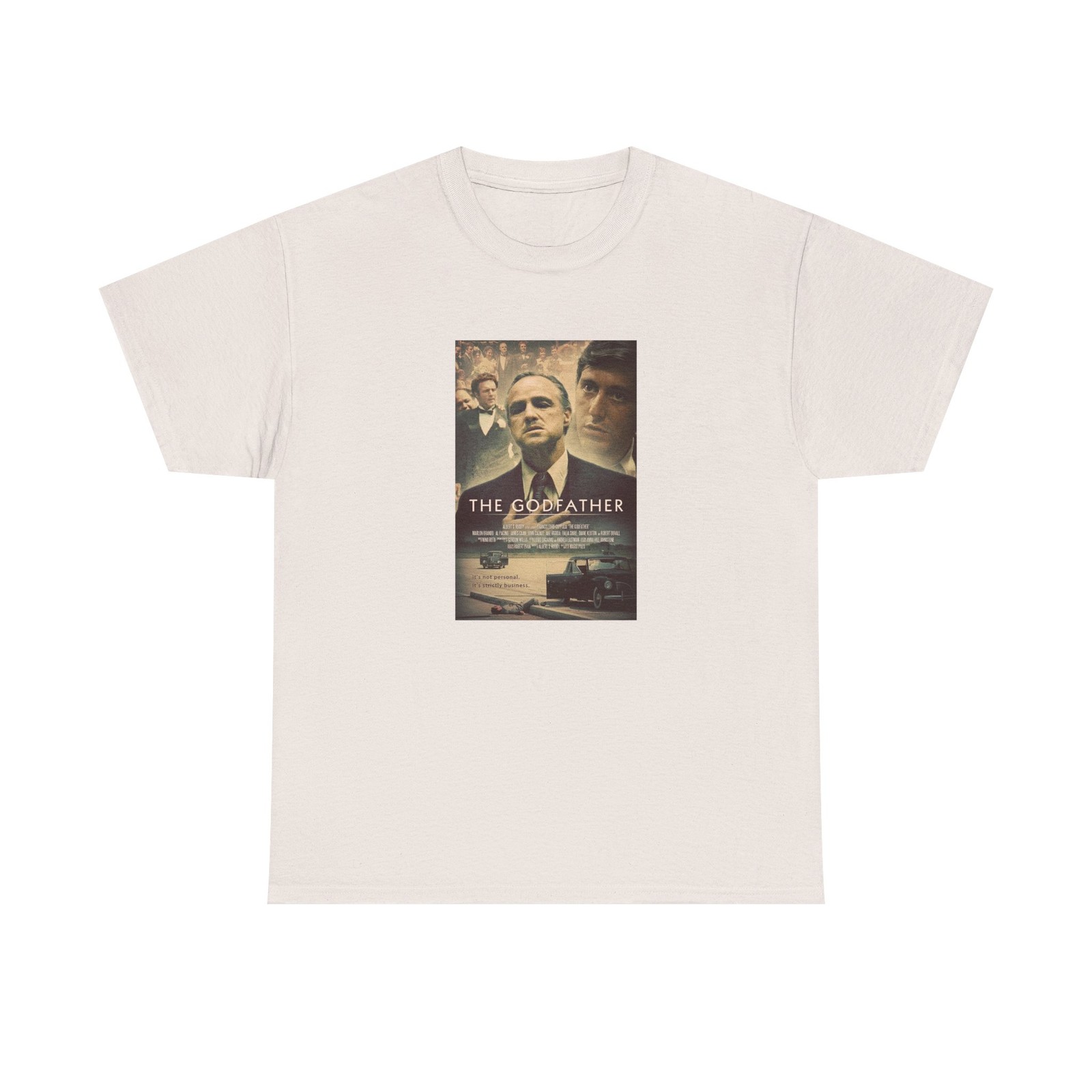 Vintage Movie Poster The Godfather 1972 Unisex Heavy Cotton Tee