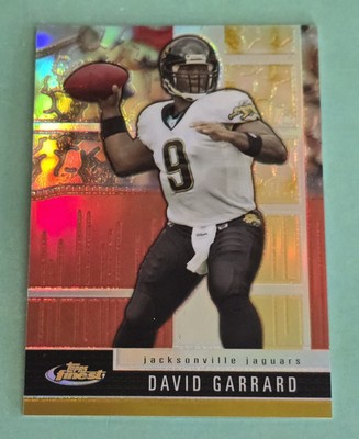 2008 Topps Finest DAVID GARRARD Gold Refractor #/50 Jacksonville Jaguars #8