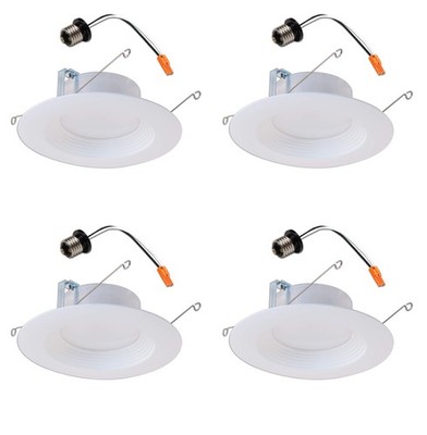 (case of 4) Halo 5-inch and 6-inch Integrated LED Recessed Ceiling Light 90