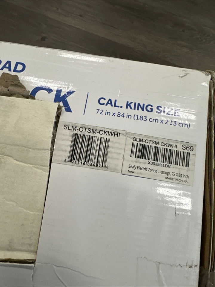 Almohadilla de colchón de calentamiento Sealy California King Size 72 pulgadas x 84 en cajas dañadas Foto 3 de 4