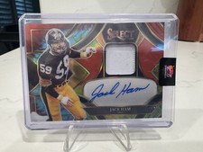 JACK HAM 2025 SELECT PATCH AUTOGRAPH TIE-DYE STEELERS AUTO /25 Q4354