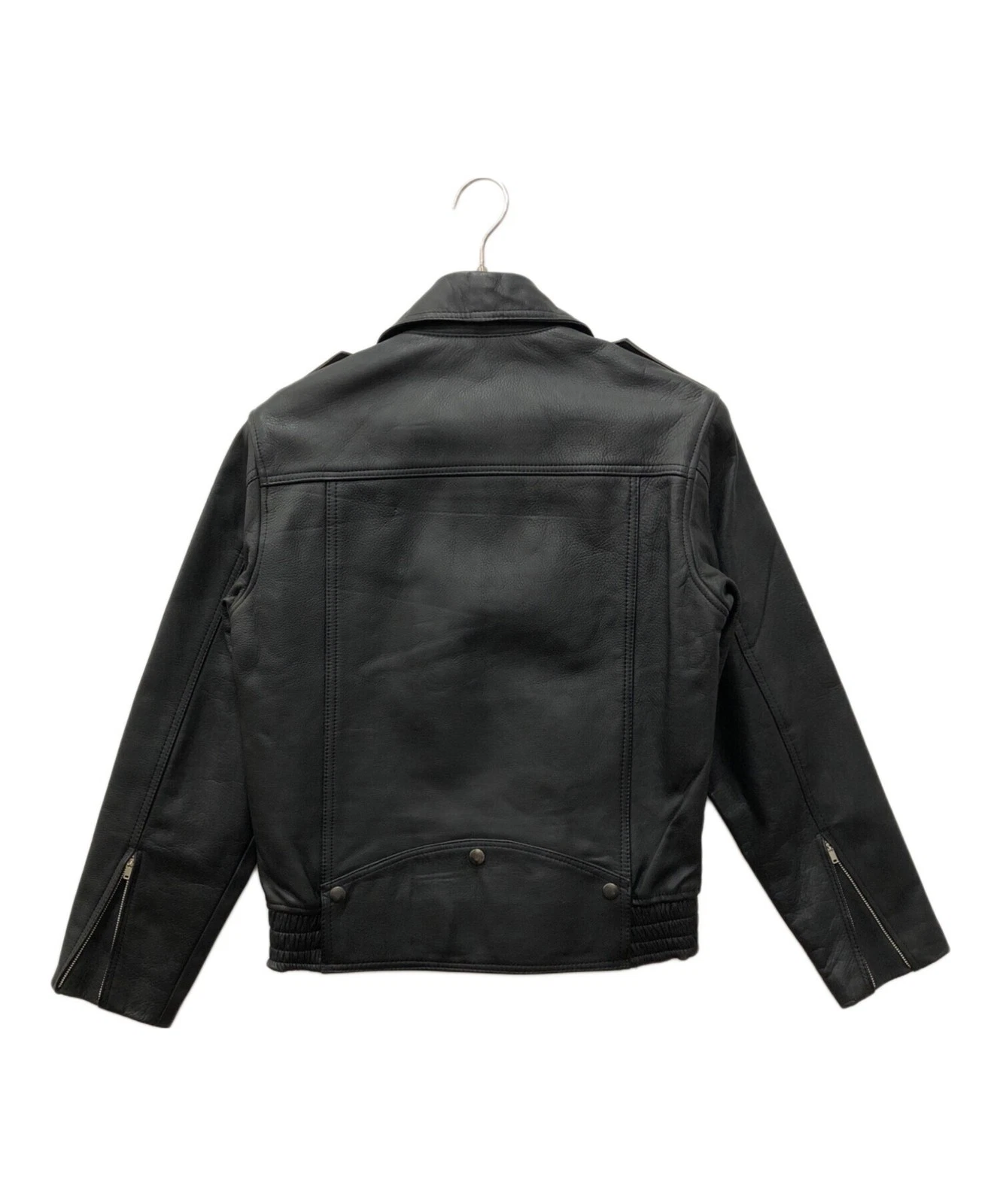 casual leather Leather Jacket Made in Japan Men's Size M Black image 2