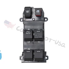 New Fit Honda 09-14 Power Window Switch Front Driver Side Black 35750TK6A01 US