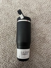 Stanley IceFlow Flip Straw Tumbler 30oz Insulated Navy Blue Handle Lid