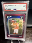 2024 Panini Donruss Optic Rated Rookie Bo Nix #209 Pink Prizm PSA 9 RC Broncos