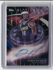 2025-26 Topps Midnight Stroke of Autographs DaRon Holmes II Auto Denver Nuggets