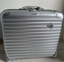 Rimowa Lufthansa Topas Business Trolley  Silver 2-wheels Carry Case Suitcase