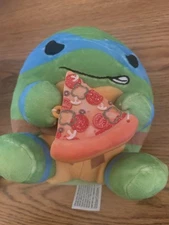 ZURU SNACKLES 5" Leo Leonardo Plush Pizza NEW - Teenage Mutant Ninja Turtles