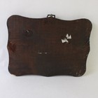 Wooden Painted Floral Border Plaque Hanging Mount Holes — photo 2