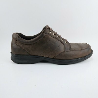Abeo Smart 3990 Oxfords Brown Slip Resistant Mens Size 9.5 