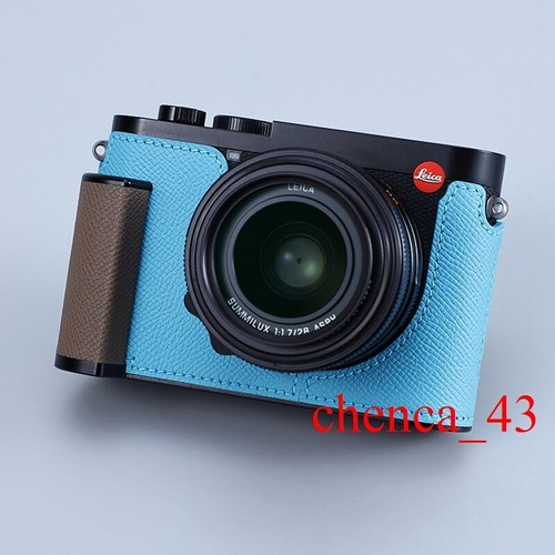 Handmade Half Case for Leica Q3 Leather Metal Insert Camera Retro Cover Milicase - Picture 43 of 46