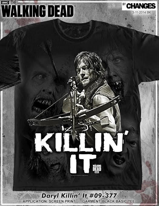ムービーTシャツ(Walking Dead Official) THE WALKING DEAD DARYL DIXON KILLIN IT CROSSBOW TWD AMC