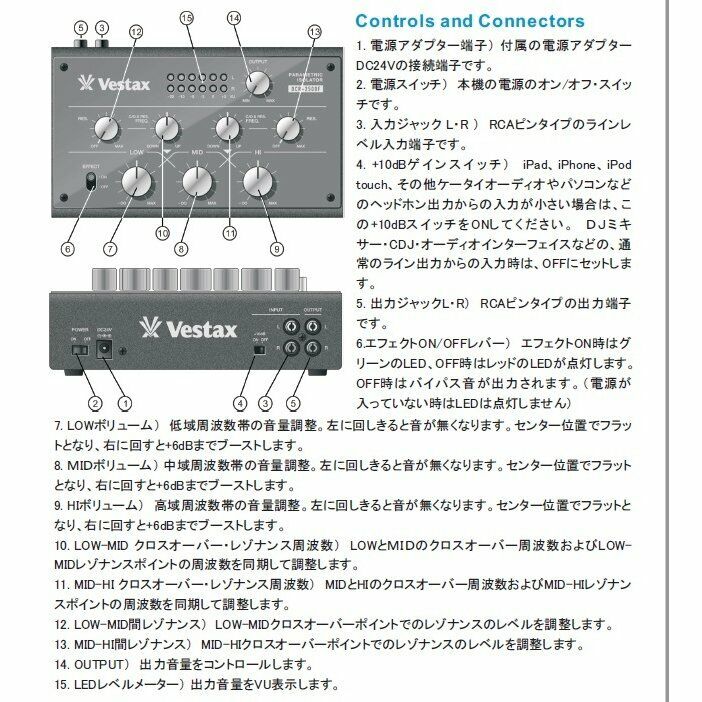Vestax DCR-2500F Parametric Isolator Made in Japan NEW | eBay Vestax DCR-2500F Parametric Isolator Made in Japan NEW | eBay