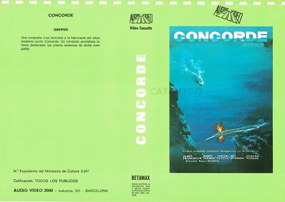 CONCORDE aka CONCORDE AFFAIRE '79 / SPANISH VIDEO SLEEVE / AUDIO VIDEO 2000