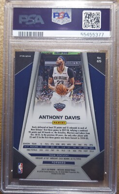 2017-18 Panini Prizm Mosaic ANTHONY DAVIS #65 PSA 10 Mosaic Silver