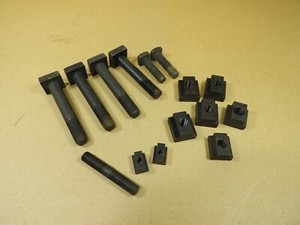 Lot of Different T-Slot Clamping Hardware - Used