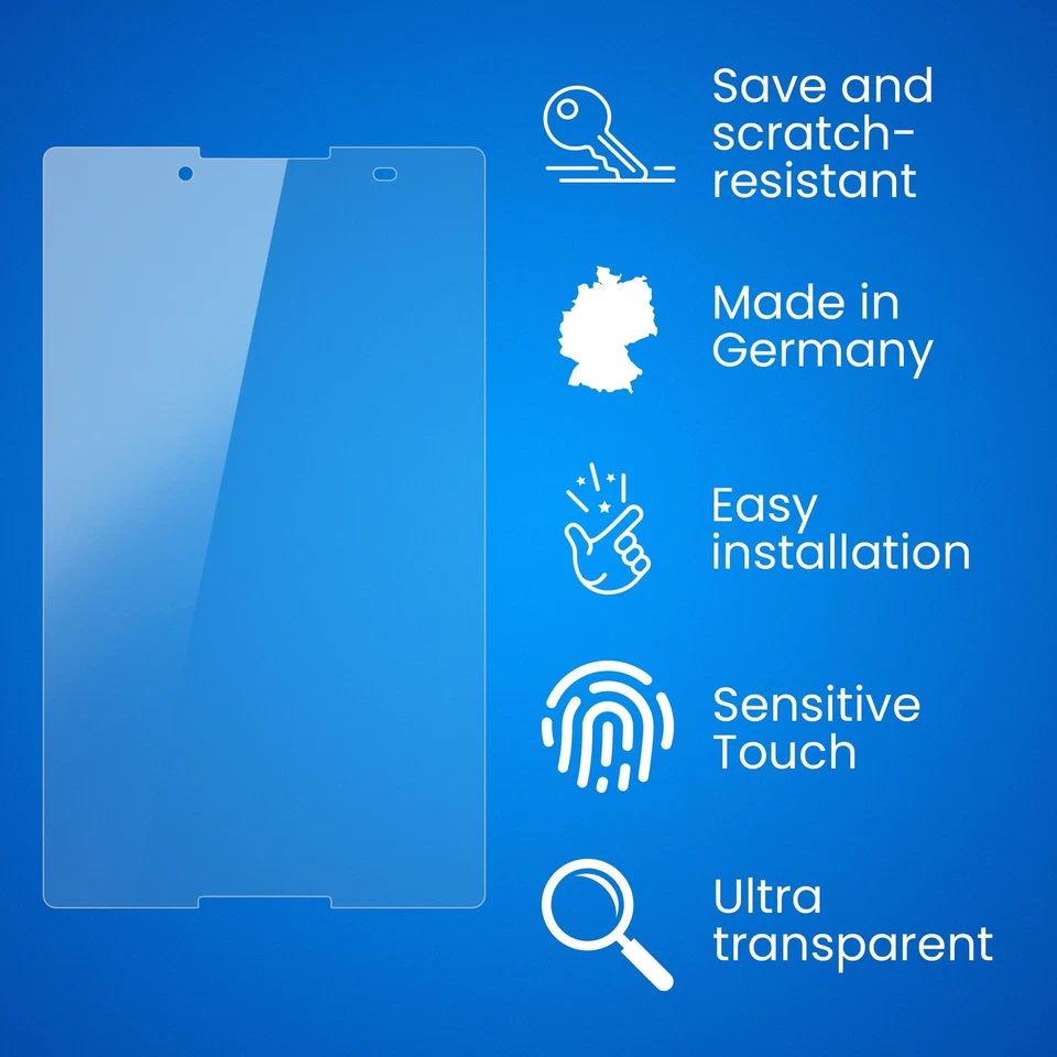 atFoliX 2x Screen Protection Film for Lenovo Tab 2 A8 Screen Protector clear - Image 3 of 4