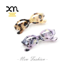 Cute hair clips shaped like eye-glasses - duckbill, cellulose acetate