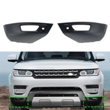 2PC Front Lower Bumper Face Bar End Extender Cover For Range Rover Sport 2014-17