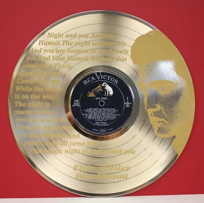 Elvis Presley Blue Hawaii Laser Etched Ltd Edition LP Wall Display | eBay