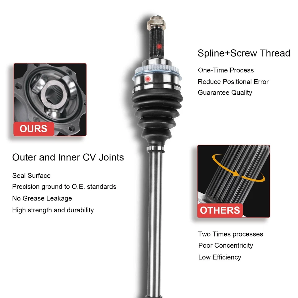Conjunto de eje delantero derecho CV para Audi TT Quattro 2000 2001 1,8 L 1J0407272FL Foto 4 de 4