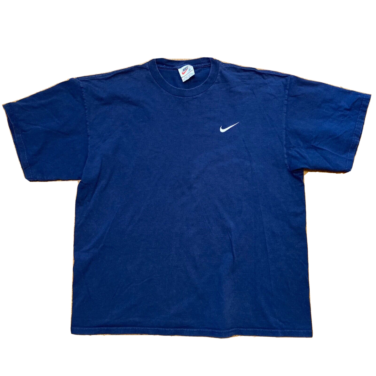 Vintage Nike T-Shirt size XL Made In USA Navy Blue | eBay