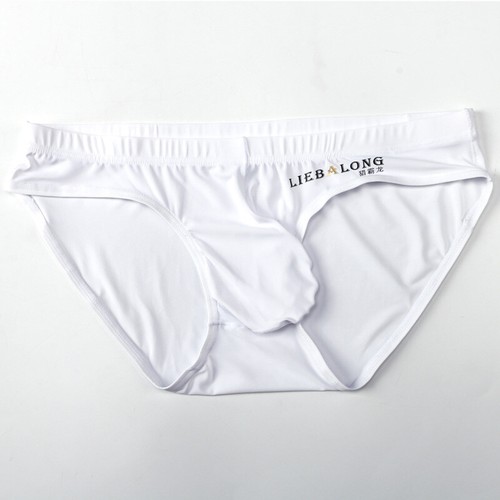 Mens Ice Silk Briefs Sexy Low Waist Bikini Panties Pouch Breathable Underwear﹜ - Picture 13 of 30