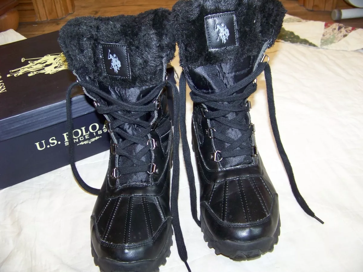 Polo boots hotsell with fur