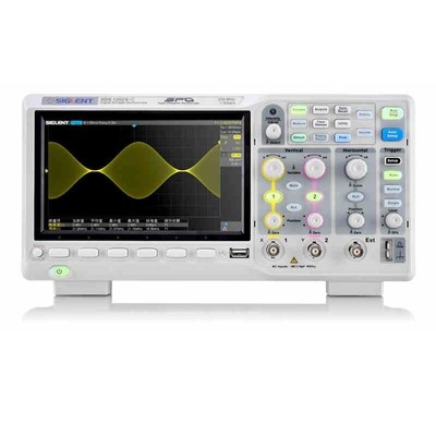 SDS1202X-C 2-Channel 200MHz Bandwidth Digital   7-inch LCD Screen #F3
