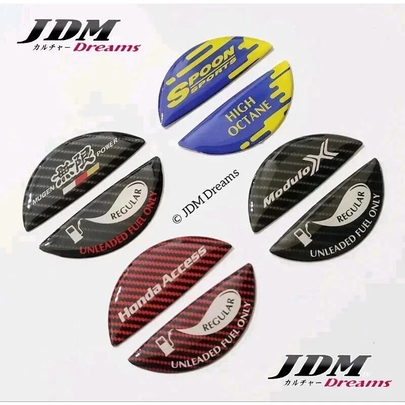 Pegatina decorativa de tapa de combustible JDM para Honda Jazz Fit City Hatchback HRV - Honda Access Foto 3 de 4