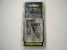 DUAL ROTATION STAINLESS STEEL BALL BEARING SWIVELS - SIZE 5 - NEW