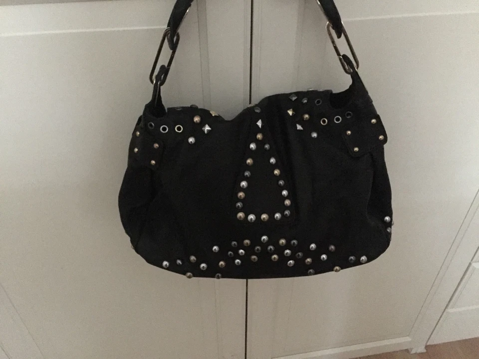 Jimmy Choo for H&M Tasche Ledertasche mit Nieten bag leather - Bild 3 von 4