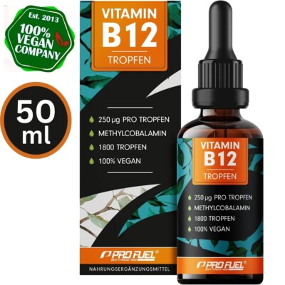 Vitamin B12 Tropfen 500µg Methylcobalamin 50ml Pipettenfl. Nahrungsergänzung