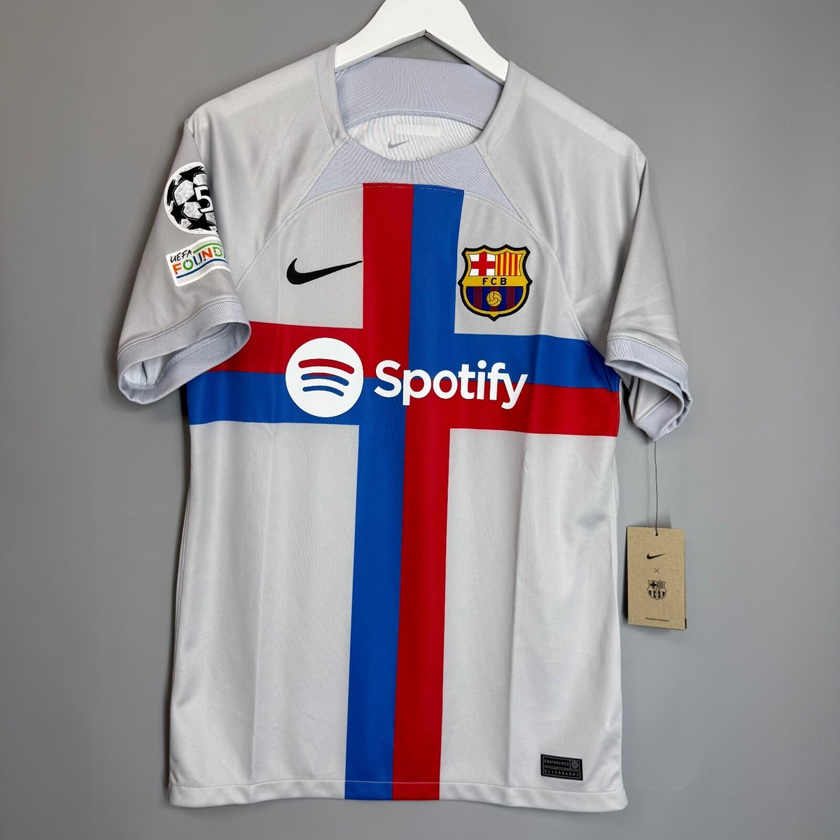 NWT FC BARCELONA SPAIN 2022 2023 THIRD FOOTBALL SHIRT JERSEY