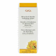 GiGi Large Bleached Muslin Epilating Strips 100 Strips  