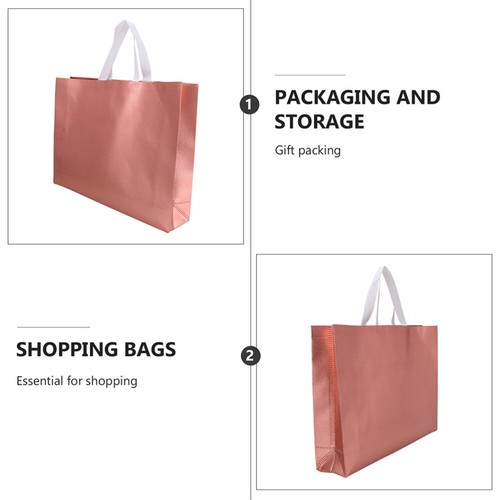 Wedding Party Supplies Non- Woven Party Bags Tote Gift Bag Party Treat Bags - Picture 4 of 12