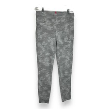 Spanx Camo Jean-ish Ankle Leggings Women Size L High Waist Pull On Stone Wash