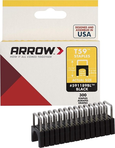 Arrow T59 Genuine 300 Insulated Stainless Steel Staples for Cables - 5/16 Inch - Afbeelding 3 van 10