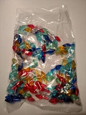 144 SMALL TWIST BULBS Ceramic Christmas Tree Lights Flame Pegs 6 COLORS