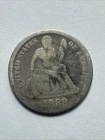 1889 Seated Liberty Dime 90% Silver