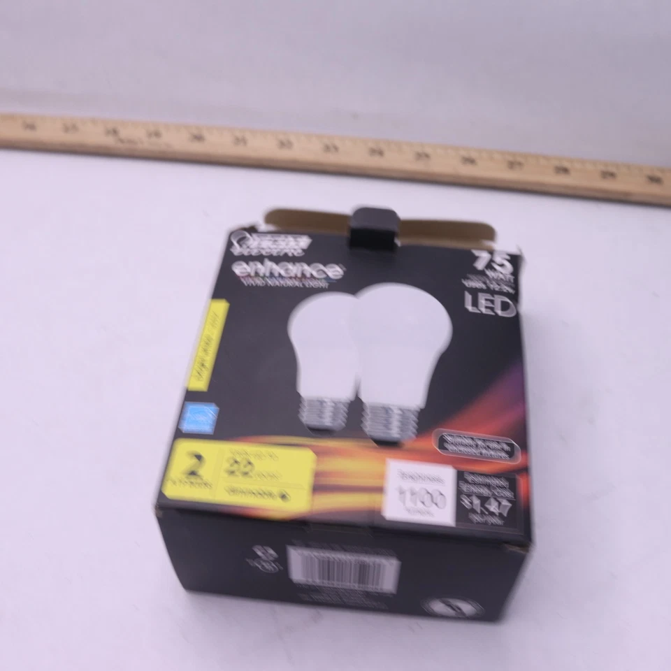 (2-Pk) Feit Electric A19 3K LED Bulb 75W OM75DM/930CA/2  - Image 4 of 4