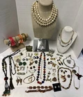 Vintage & Vintage Inspired Costume Jewelry Lot Necklace Bracelets Earrings Brooc