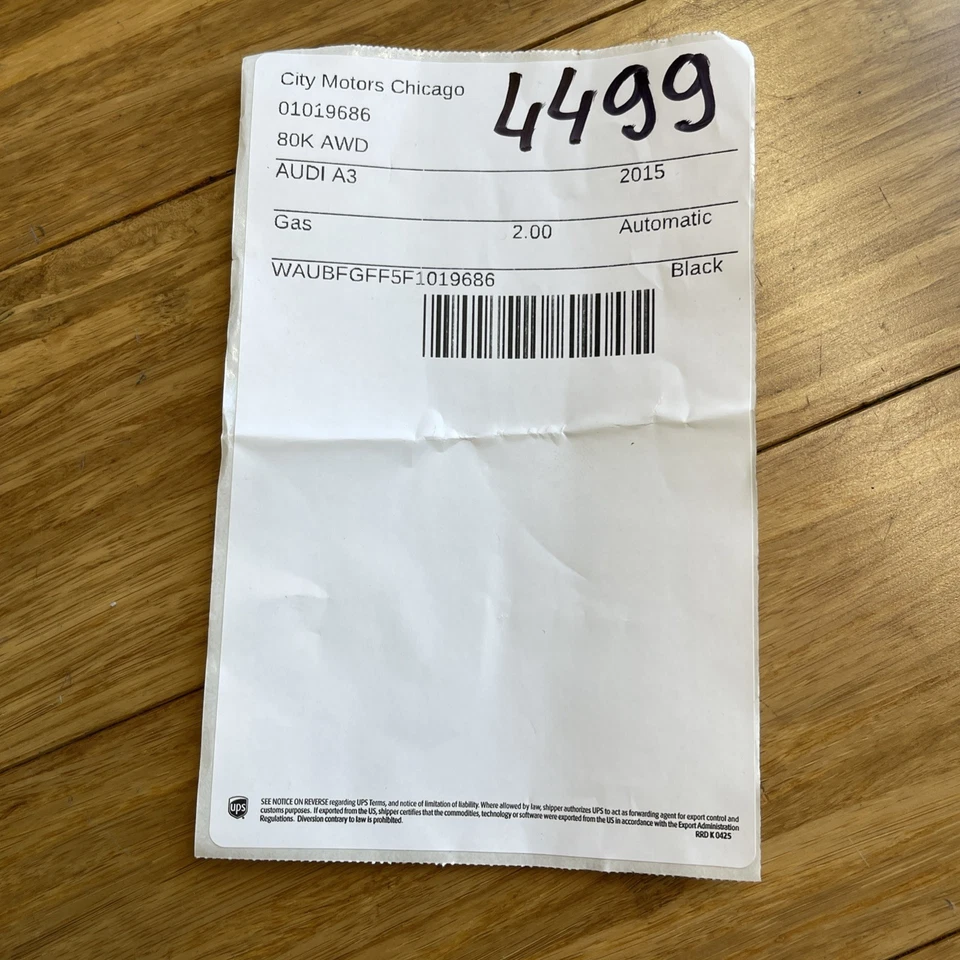 OEM 2015-2023 Audi A3 Quattro 8 В переменного тока всасывающий шланг трубка - Изображение 2 из 4