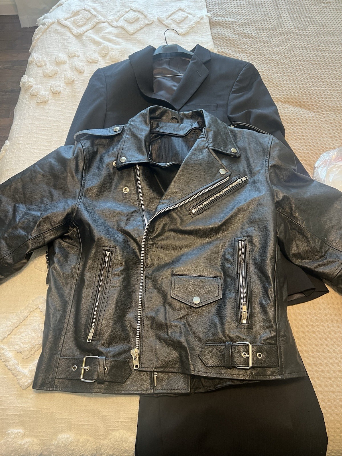 Fake leather jacket - image 1
