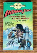 INDIANA JONES FIND YOUR FATE ADVENTURE #3 GIANTS OF THE SILVER TOWER 1984 STINE