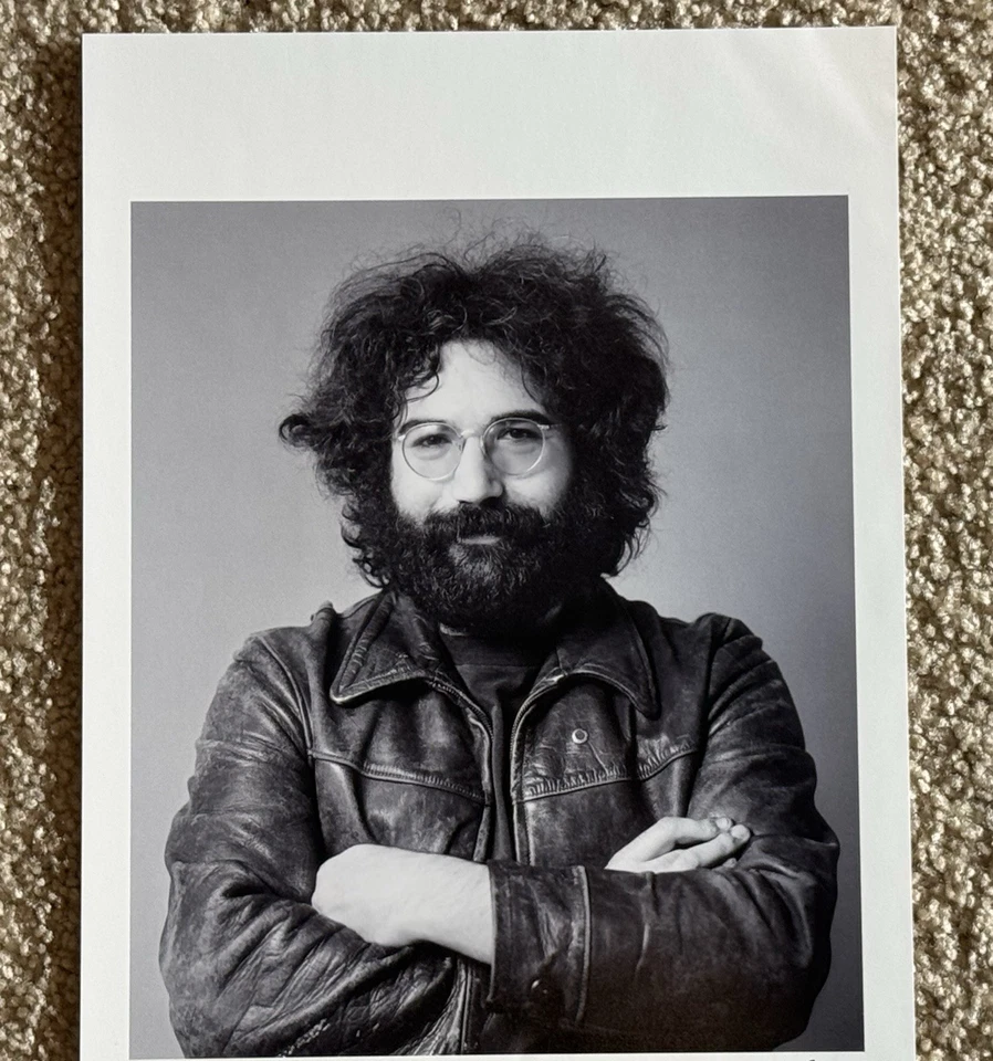 Baron Wolman Signed Jerry Garcia Photograph Art Print Poster Grateful Dead Photo - Image 2 of 4