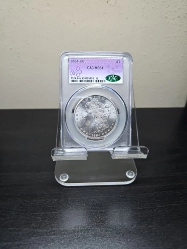 1884-CC CAC MS64 Morgan Silver Dollar
