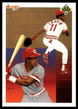 Barry Larkin 1990 Upper Deck #99 Reds MLB READ FREE SHIPPING AutographDen