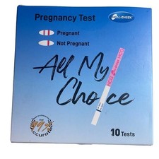 All My Choice Pregnancy Test Strips Kit 10-Pack HCG Test Strips Exp 11/30/26 16z