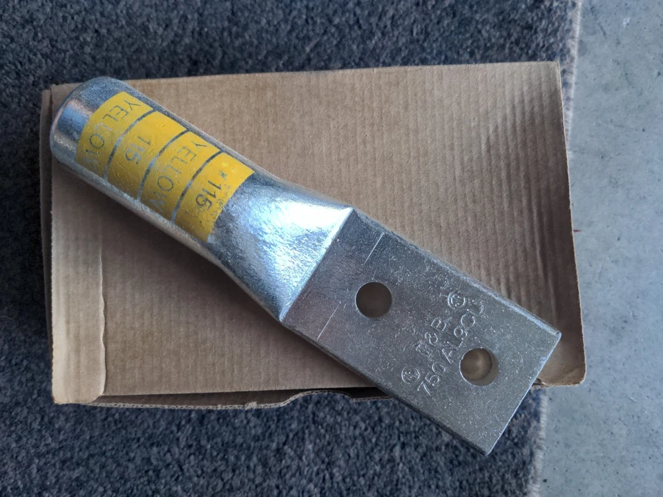 Thomas and Betts 60278 Compression Lug 750 MCM AL 2 Hole - Box Of 5 - Image 3 of 4